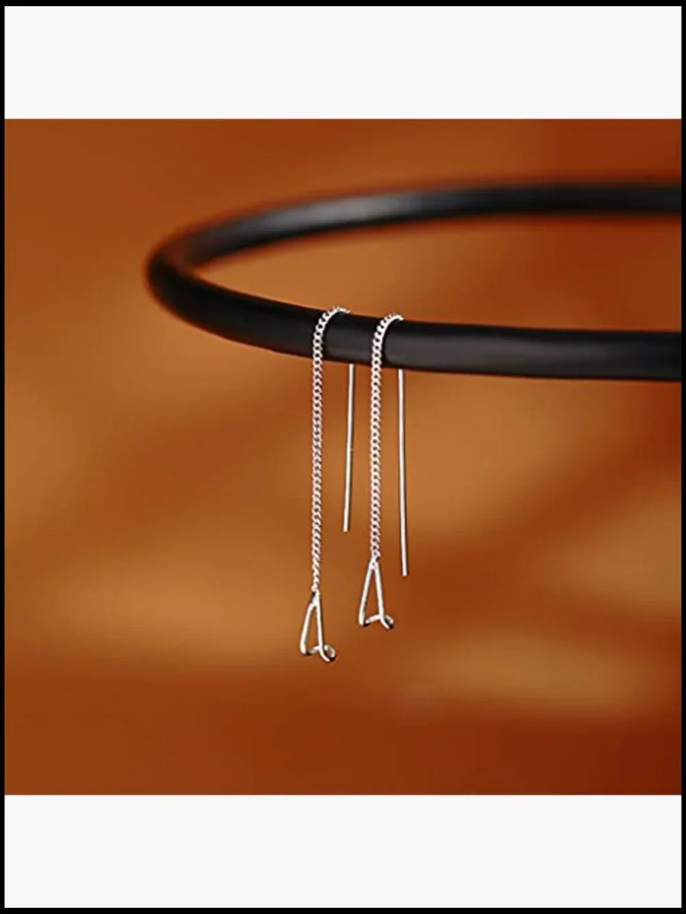 925 Sterling Silver Threader Dangle Earrings Hypoallergenic Fine Jewelry